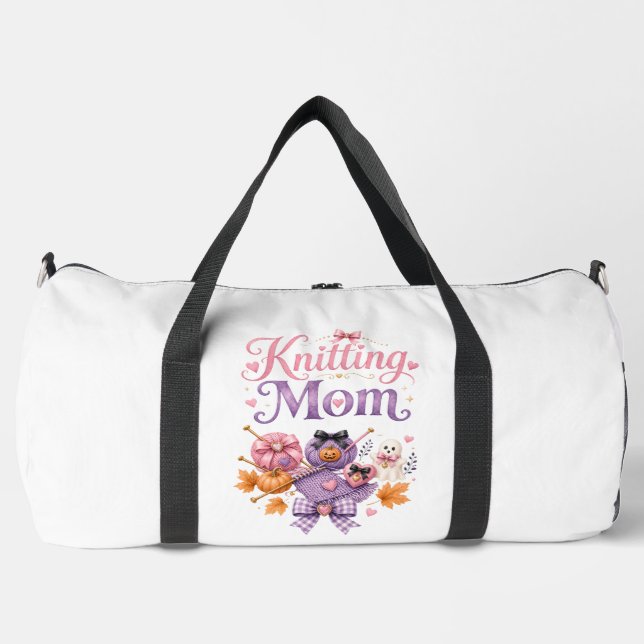 Halloween Strickende Mutter - Reisetaschen Duffle Bag (Vorderseite)
