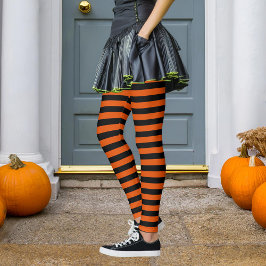 Halloween Stripe Hexe Leggings