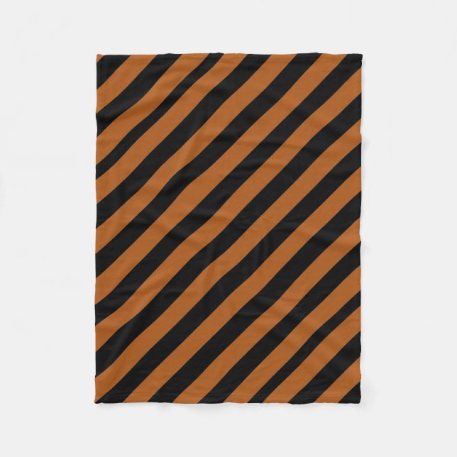 Halloween Stripes Fleecedecke (Vorderseite)
