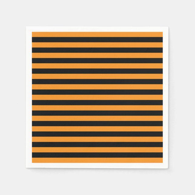 Halloween Stripes Serviette (Vorderseite)