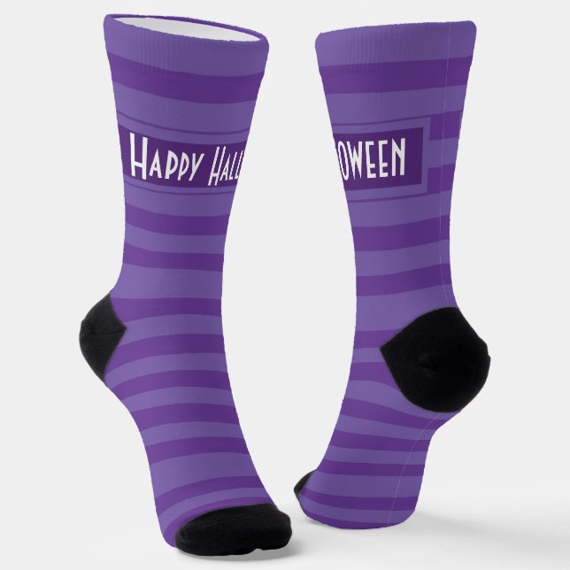 Halloween Stripes Socken (Gewinkelt)