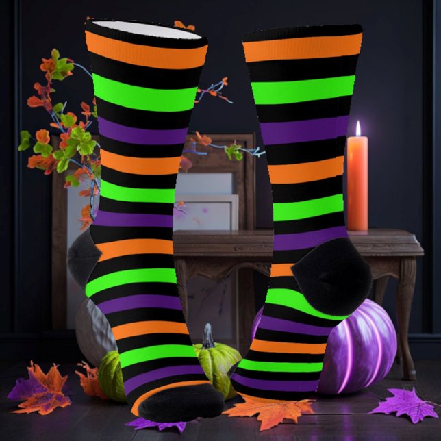 Halloween Stripes Socken (Von Creator hochgeladen)