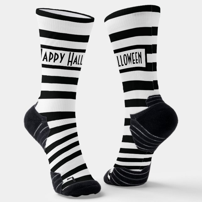 Halloween Stripes Socken (Gewinkelt)