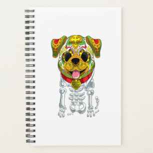Halloween Sugar Skull Bulldog-Geschenk Planer