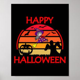 Halloween Sunset Poster