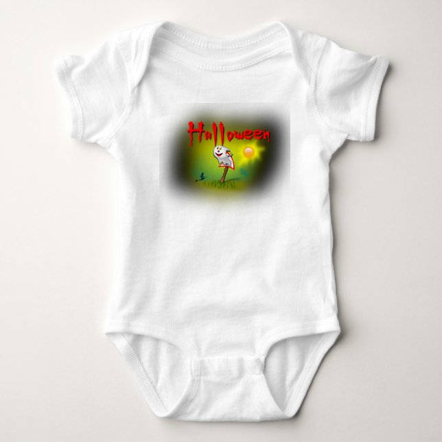 Halloween Sunshine Ghost - Baby Strampler (Vorderseite)