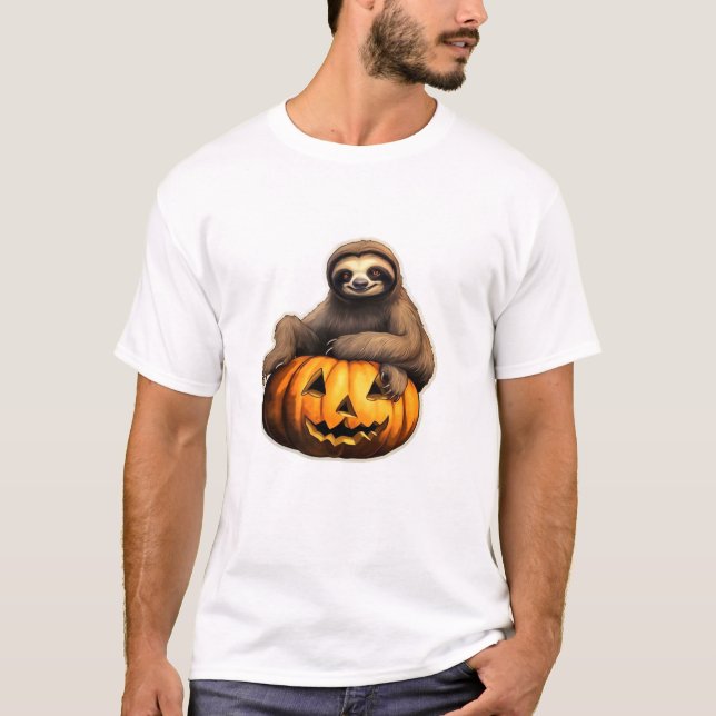Halloween sur le thème de la fente T-shirt surdime (Devant)