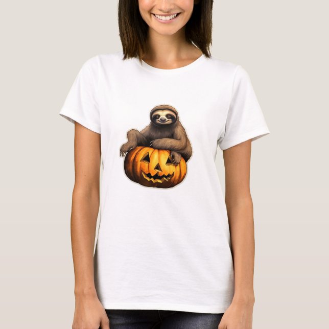 Halloween sur le thème de la fente T-shirt surdime (Devant)