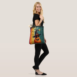 Halloween süß lustiger Kürbis vintage Herbst Tasche