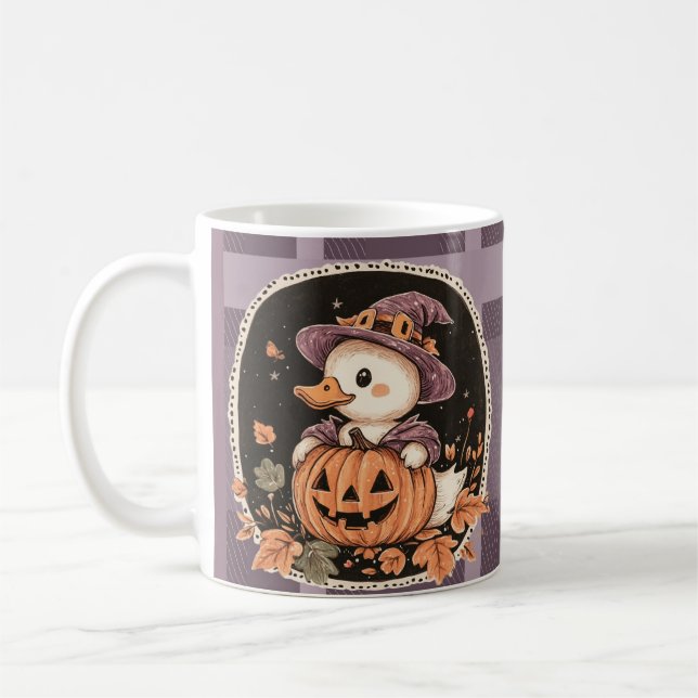 Halloween Süße Gans Herbst  Kaffeetasse (Links)