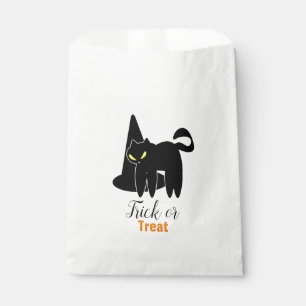 Halloween Süße Gruselige Katze und Hexenhut Geschenktütchen