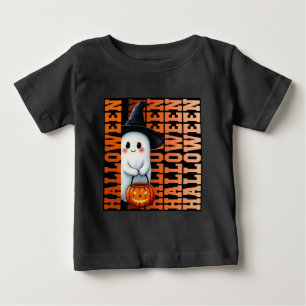Halloween Süße Lustige Geister-Typografie-Geschenk Baby T-shirt