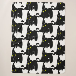 Halloween Süße schwarze Geistermütze und Hexenhut Sherpadecke