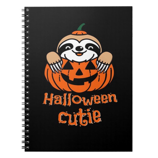 Halloween Süsse Sloth Essential T - Shirt Notizblock (Vorderseite)