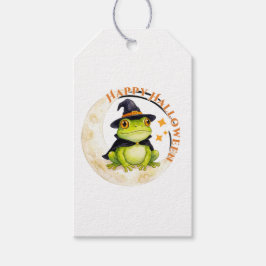 Halloween Süßer Frosch Kröte Hexe Geschenkanhänger
