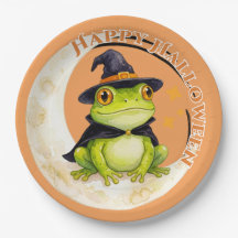 Halloween Süßer Frosch Kröte Hexe