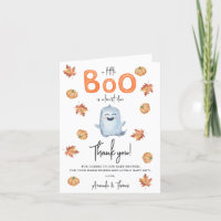 Halloween Süßer Geist Danke Baby Shower