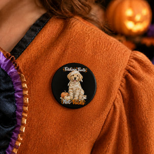 Halloween Süßer Golden Retriever Mumie Tricks Schw Button