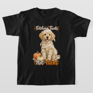 Halloween Süßer Golden Retriever Mumie Tricks T-Shirt
