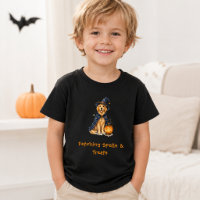 Halloween Süßer Golden Retriever Zauberer Sprüche