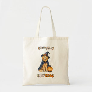 Halloween Süßer Golden Retriever Zaubertricks Tragetasche