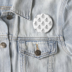 Halloween, Süßer Weißer Geist, Süßes oder Saures,  Button