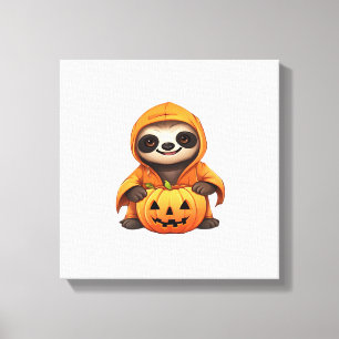 Halloween Süßes Faultier Klassisches T-Shirt Leinwanddruck