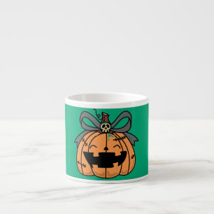 Halloween,Süßes Gesicht Kürbis,Spaßig , Kürbisgesi Espressotasse