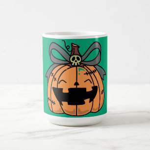 Halloween,Süßes Gesicht Kürbis,Spaßig , Kürbisgesi Verwandlungstasse