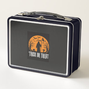 Halloween Süßes oder Saures Sensenmann Design_1 Metall Brotdose