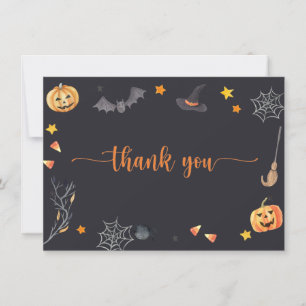 Halloween-Süßigkeiten oder Saures  Dankeskarte
