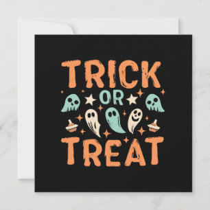 Halloween-Süßigkeiten oder Saures Einladung