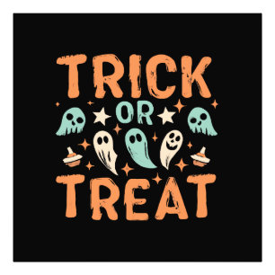 Halloween-Süßigkeiten oder Saures Fotodruck