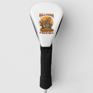 Halloween-Süßigkeiten-oder-Saures-Grabstein-Zombie Golf Headcover