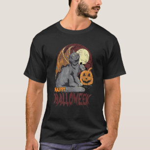 Halloween-Süßigkeiten oder Saures Katze Halloween T-Shirt
