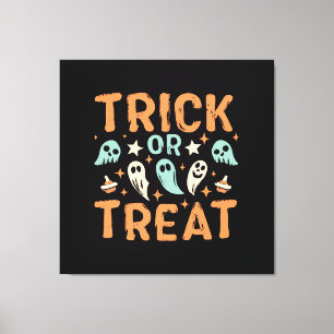 Halloween-Süßigkeiten oder Saures Leinwanddruck