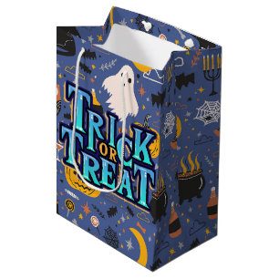 Halloween-Süßigkeiten oder Saures Mittlere Geschenktüte