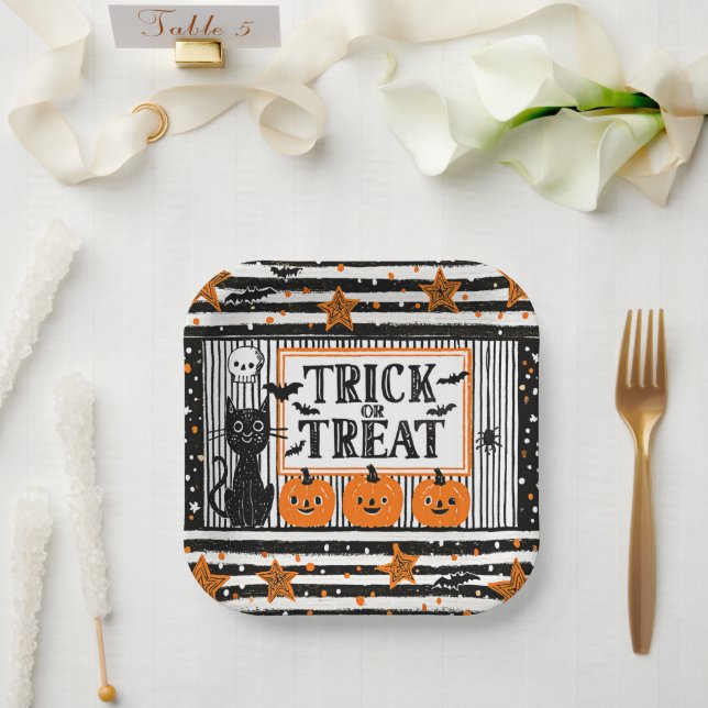 Halloween-Süßigkeiten oder Saures Pappteller (Hochzeit)