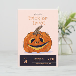 Halloween-Süßigkeiten-oder-Saures-Party, Halloween Einladung