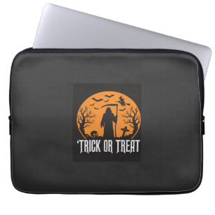 Halloween-Süßigkeiten oder Saures Sensenmann-Desig Laptopschutzhülle