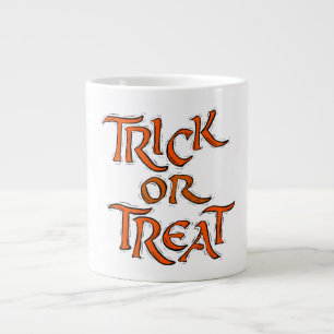 Halloween-Süßigkeiten oder Saures Wörter Jumbo-Tasse