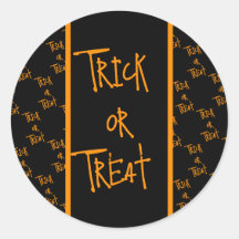 Halloween-Süßigkeiten oder Saustall schwarz und or