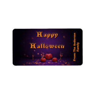 Halloween-Süßigkeiten-Tüten-Etikett Adressaufkleber
