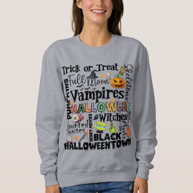 Halloween Sweatshirt 01 para Catrachas (Devant)