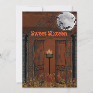 Halloween, Sweet sixteen Invitation