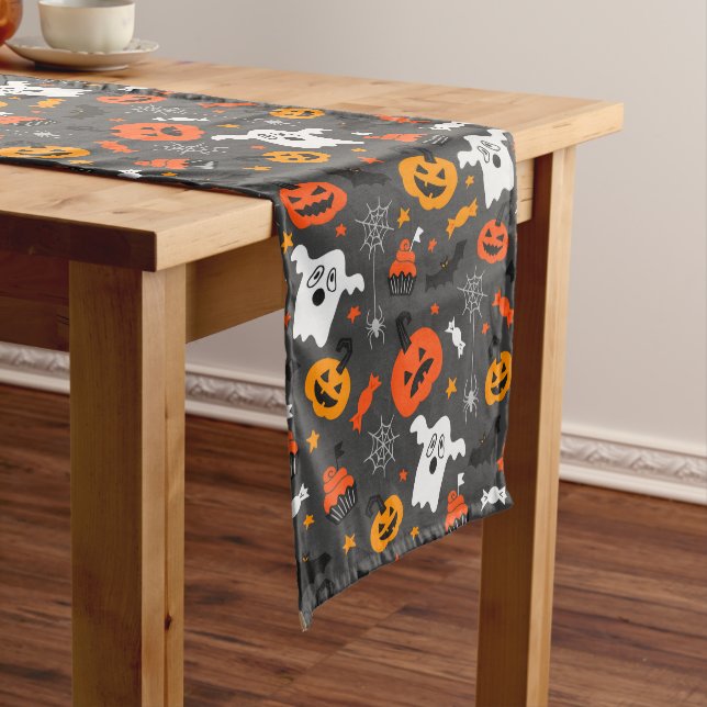 Halloween-Symbole Mittelgroßer Tischläufer (Beispiel)