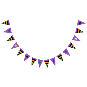 Halloween Symbols Pennant Bunting Flags Wimpelkette