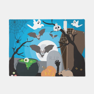 Halloween Szene Fußmatte
