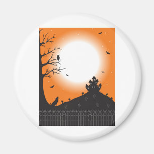 Halloween-Szene Magnet
