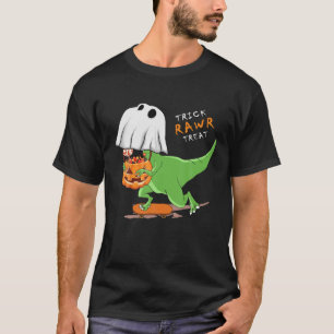 Halloween T Rex Dinosaur Ghost Trick Rawr Leckerei T-Shirt